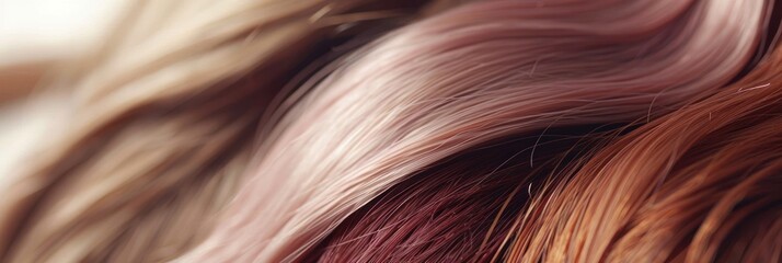 Fototapeta premium Close-up of Multicolored Hair
