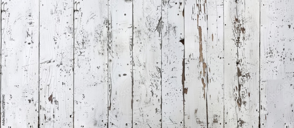 Poster a weathered white painted distressed wooden backdrop with a rustic texture ideal for showcasing phot
