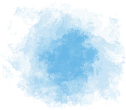 recommend clip art: Colorful watercolor splashes. Blue watercolor paint stroke background. Vector illustration