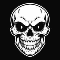 Halloween Ghost Silhouette Vector illustration