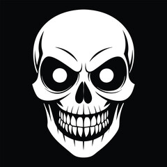 Halloween Ghost Silhouette Vector illustration