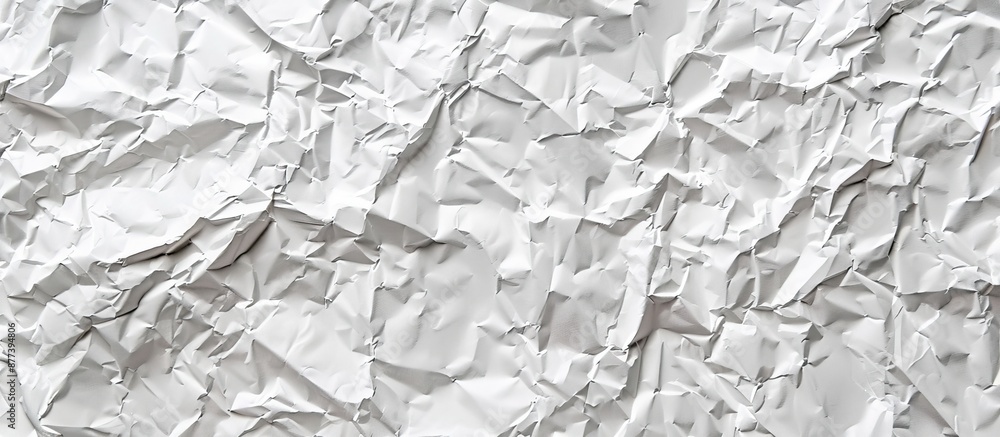Poster recycled white crumpled paper texture suitable for abstract backgrounds wallpapers webpages and feat