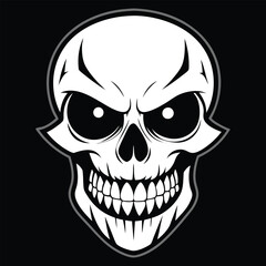 Halloween Ghost Silhouette Vector illustration