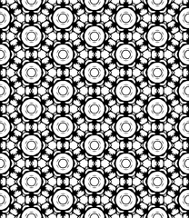 Black and white seamless abstract pattern. Background and backdrop. Grayscale ornamental design.