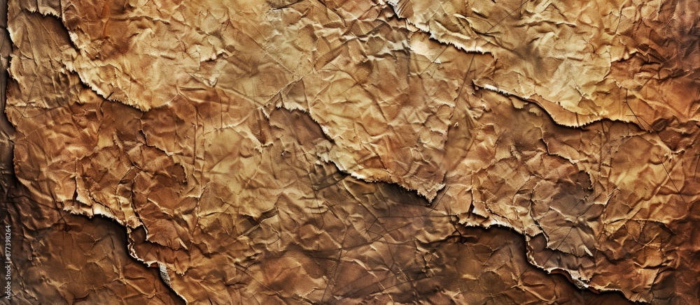 Poster sample of old coarse grained animal skin parchment with a grungy vignette texture in a copy space im