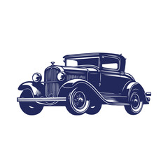 Vector Car silhouette icon design illustration template	