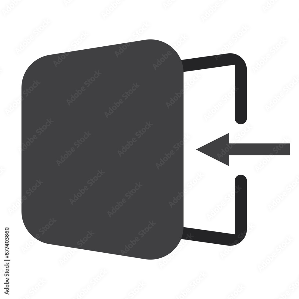 Aufkleber logout exit icon illustration design. logout vector icon. transparent png available logout icon in l
