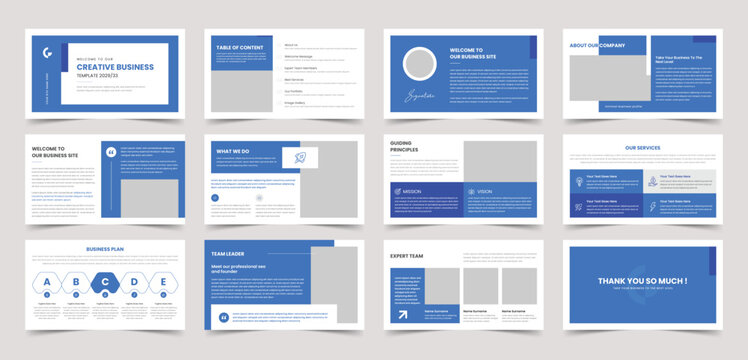 Business Presentation Slides Layout
