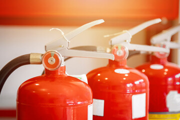 Engineer check fire suppression system,check fire extinguisher tank in the fire control room for...