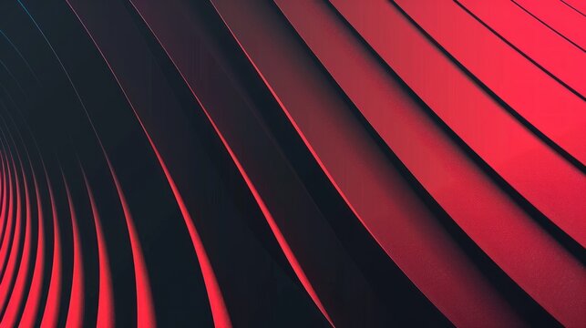 Red and black abstract waves with unique pattern