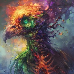 Mystical Bird Skull Hybrid