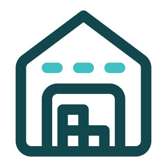 warehouse icon for illustration