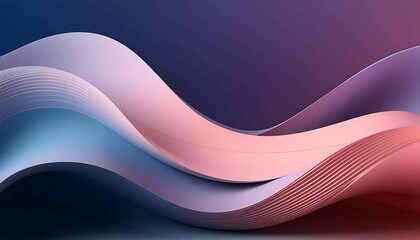 Obraz premium Abstract blue wave design with flowing curves, perfect for a futuristic web background or artistic card
