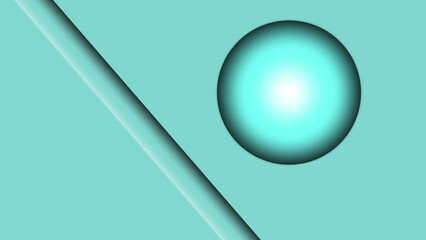 Glänzende Illustration mit Kugel und Streifen. Dekor, Kunst, Magie, Kugel