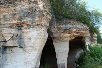 Naklejka premium ancient roman aqueduct country