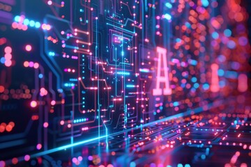 Fototapeta premium ai statistics and analytics background copy space