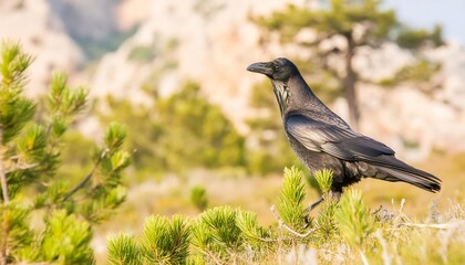 Obraz premium Rook in its natural environment , generated by AI. High quality photo