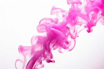 Fototapeta premium Bright pink smoke swirling, creating ethereal and abstract effect. For stylish backdrop, digital and web design, social media content, advertising materials, marketing campaigns, modern art project