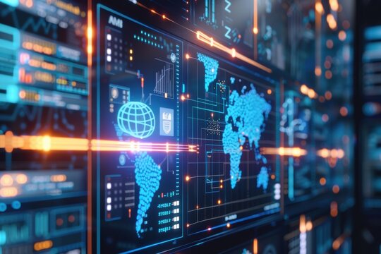 ai statistics and analytics background copy space