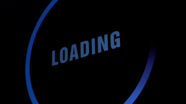 Loading Graphic On Monitor Side View
