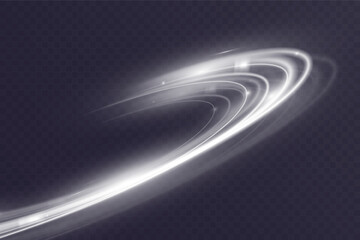 Light white wave shine effect,vector glow line sparkle shine. Silver wavy effects.	

