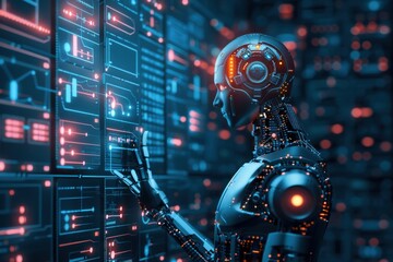 ai statistics and analytics background copy space