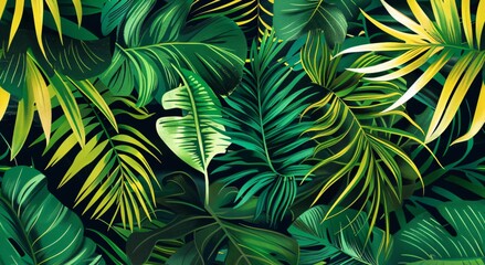 Seamles texture leaf background