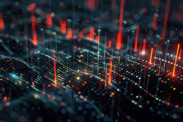 Obraz premium ai statistics and analytics background copy space