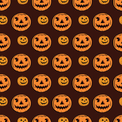 Laughing Gourds Seamless Vector Pattern Design