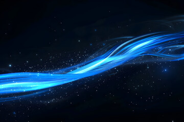 Dynamic Coloured Streak on Dark Background