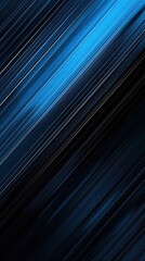 Diagonal blue light beams on dark artistic background.