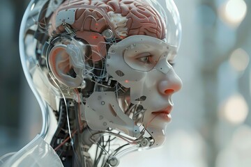 Robot with human brain