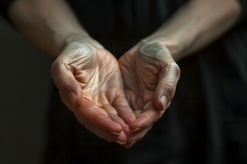 natural hands of a women model