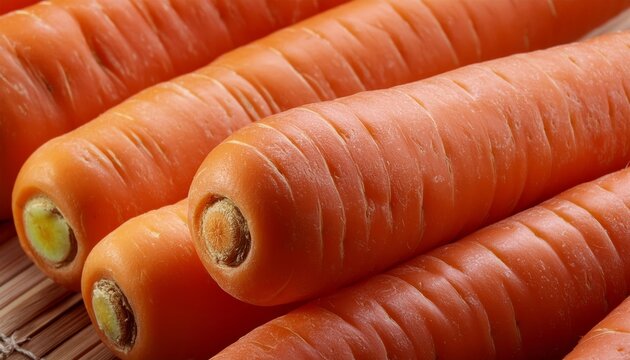 fresh carrots on rustic table , generated by AI. High quality photo