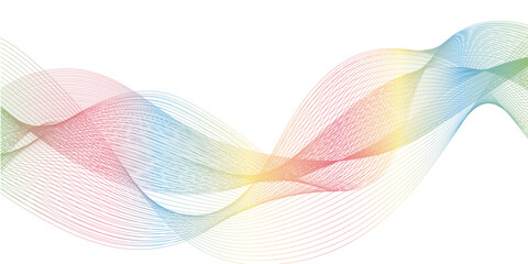 abstract blue wave line on the white background image unique pattern graphics element modern summer creative gradient effect on the line vector illustration futuristic technological canvas template