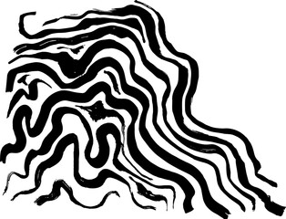 Grunge Ink Dry Brush Abstract Wave Texture