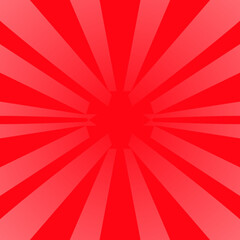 Vector Illustration of a Red Sunburst, Good for Backgrounds, Posters, Magazines and Banners