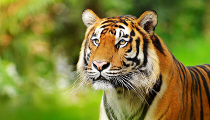 Fototapeta premium Head of sumateran tiger