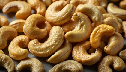 shelled cashews on rustic table , generated by AI. High quality photo