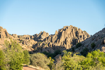 The Prescott Dells at sunset