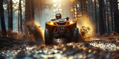 Extreme Off-Road Adventure in the Woods, generative ai