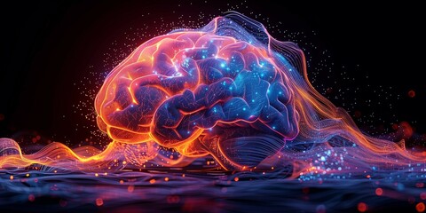 Vibrant Neurons: A Visual Representation of ADHD, generative ai