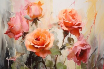 bouquet of flowers content created with generative AI software.