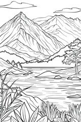 landscape in the mountains