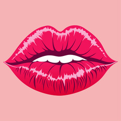 lipstick kiss with lips print set, lipstick lips, red lips print vector, Female red lipstick kiss