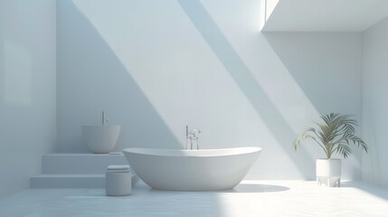 White minimalistic bathroom