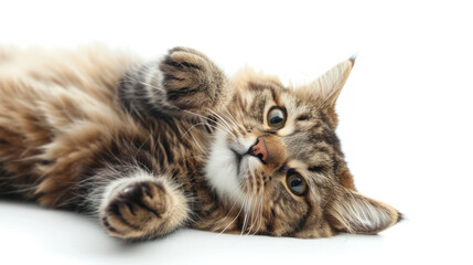 Fluffy European Shorthair Cat