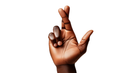 Hand Fingers Crossed, Black,Transparent PNG, Graphic Reource
