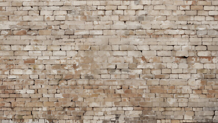 Obraz premium 古くて白いレンガの壁 AI画像 ジェネレーティブAI