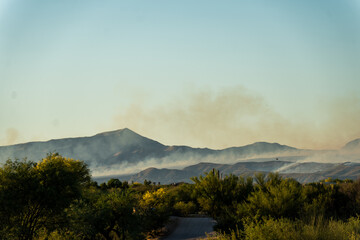 Smoky landscape in phoenix 